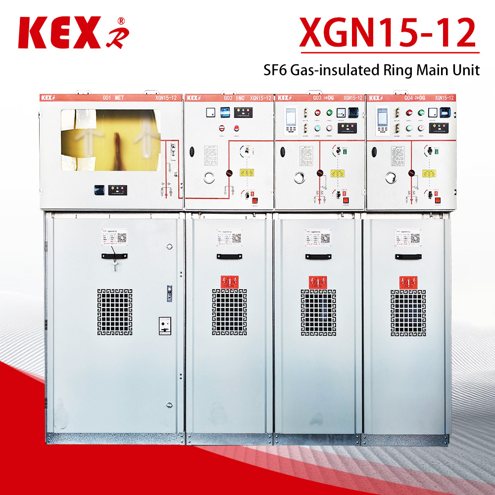Kütləvi istehsalda 50 dəst XGN15-12 SF6 Üzük Əsas Vahid Şkaf